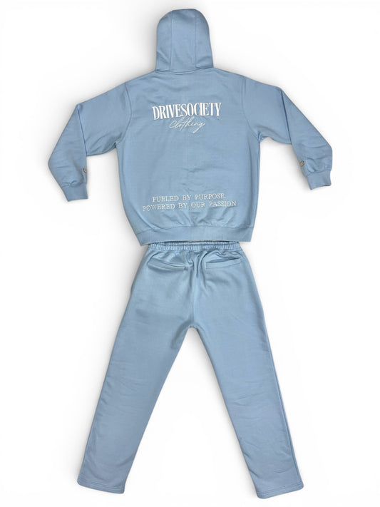 'DriveSociety-Racing' Tracksuit Babyblau