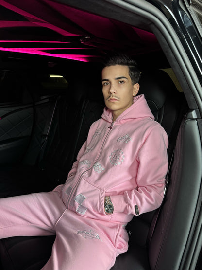 'DriveSociety-Racing' Tracksuit Babypink