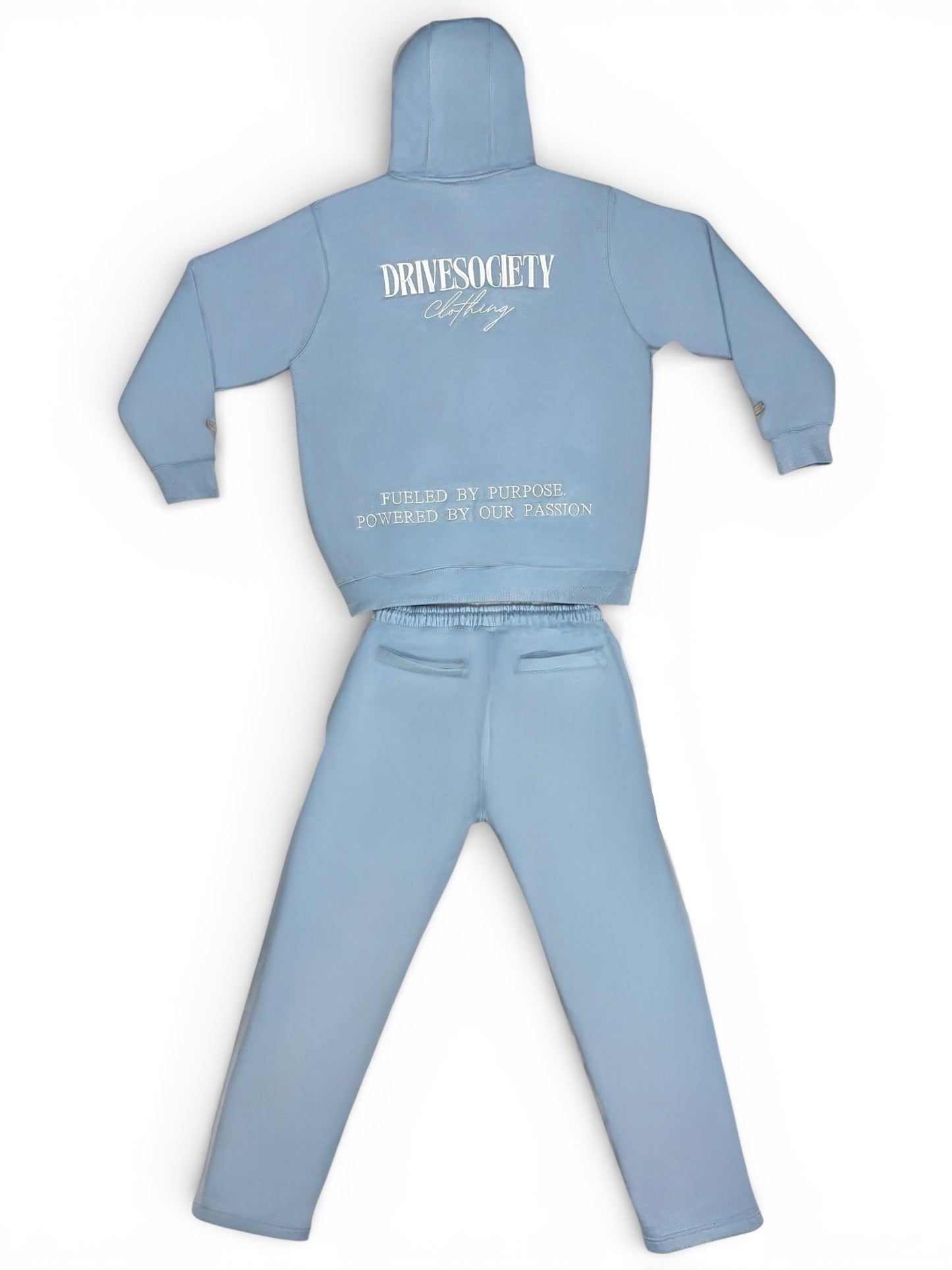 'DriveSociety-Racing' Tracksuit Babyblau