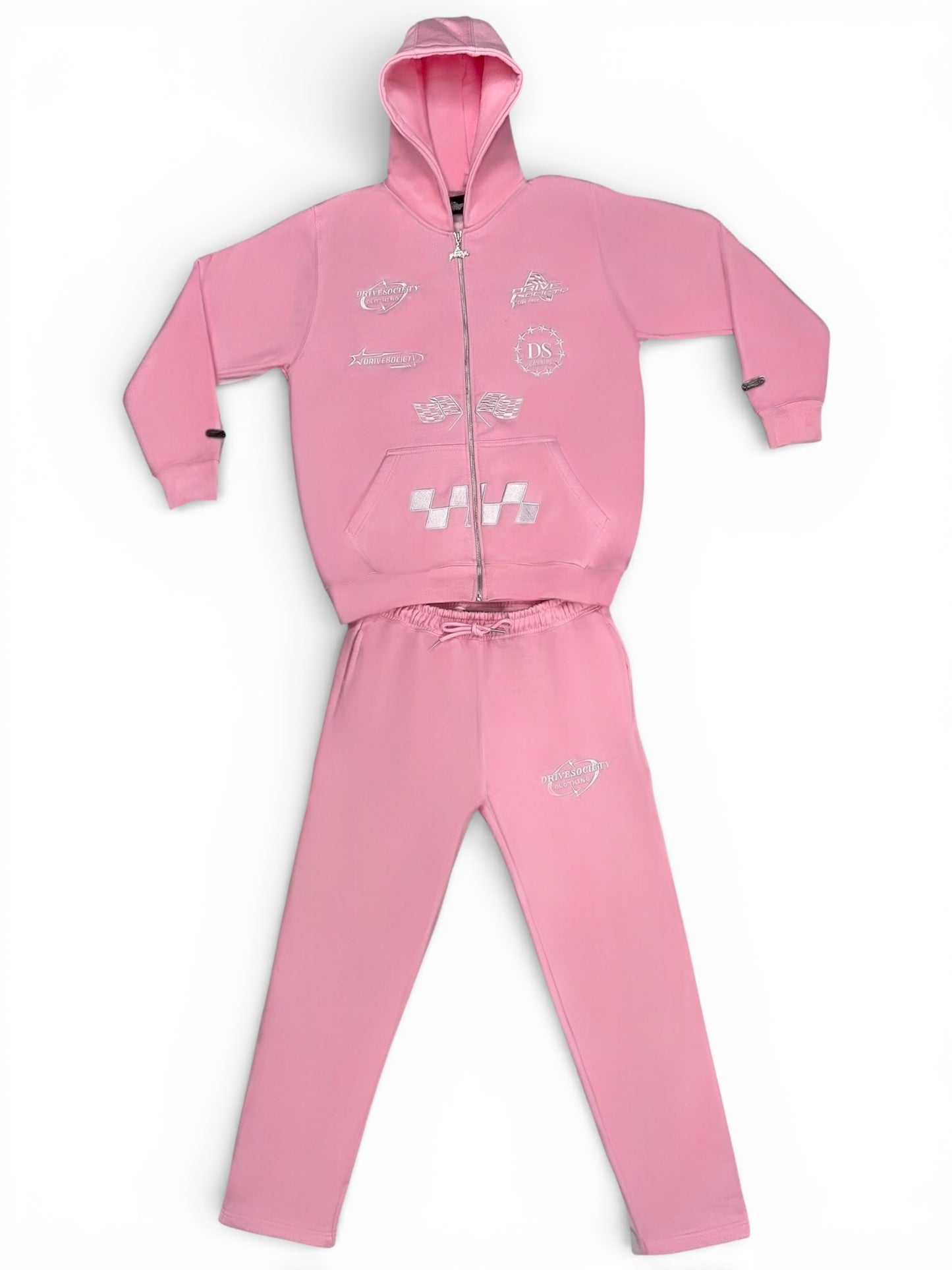 'DriveSociety-Racing' Tracksuit Babypink