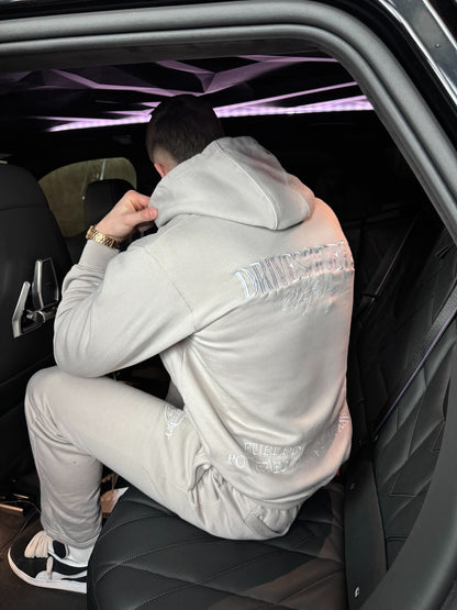 'DriveSociety-Racing' Tracksuit Grau