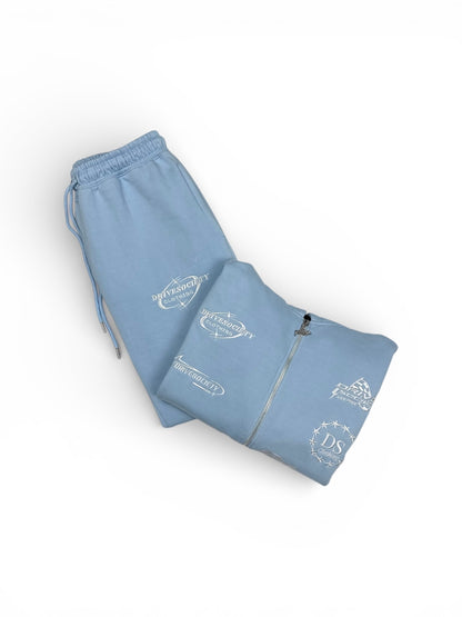 'DriveSociety-Racing' Tracksuit Babyblau