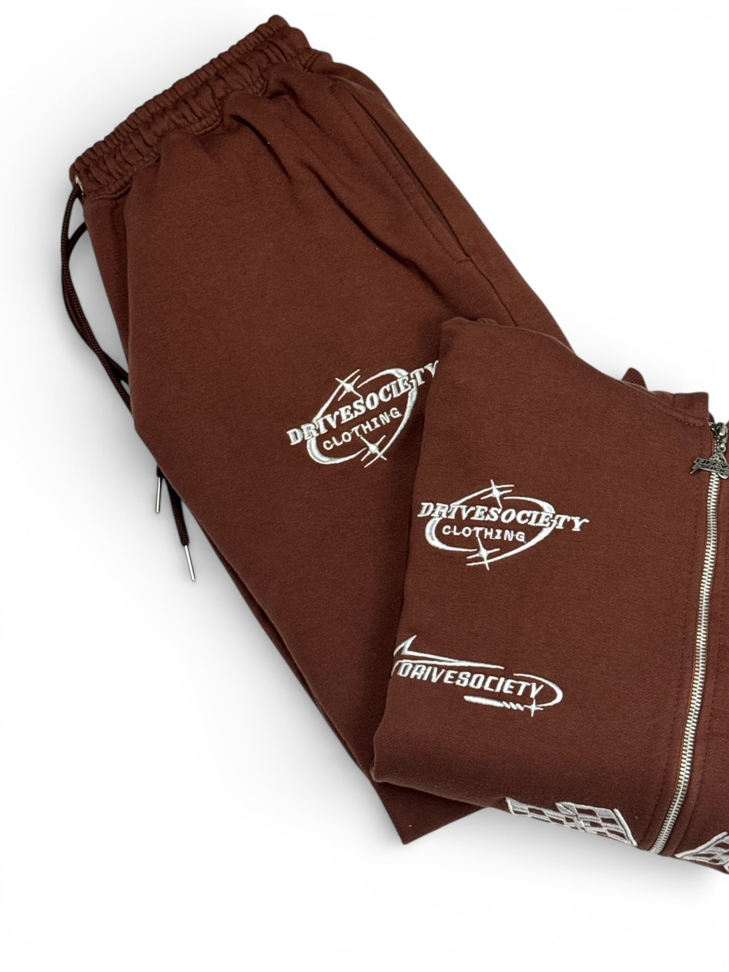 'DriveSociety-Racing' Tracksuit Braun