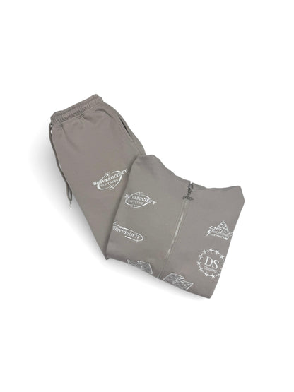 'DriveSociety-Racing' Tracksuit Grau