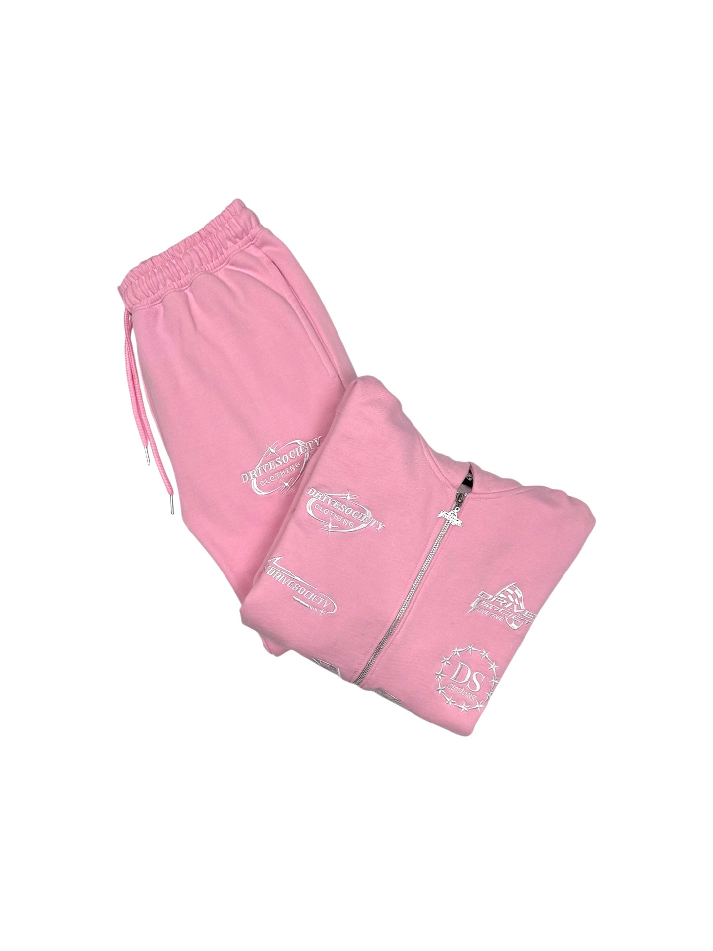 'DriveSociety-Racing' Tracksuit Babypink