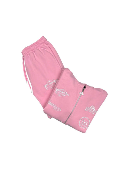 'DriveSociety-Racing' Tracksuit Babypink